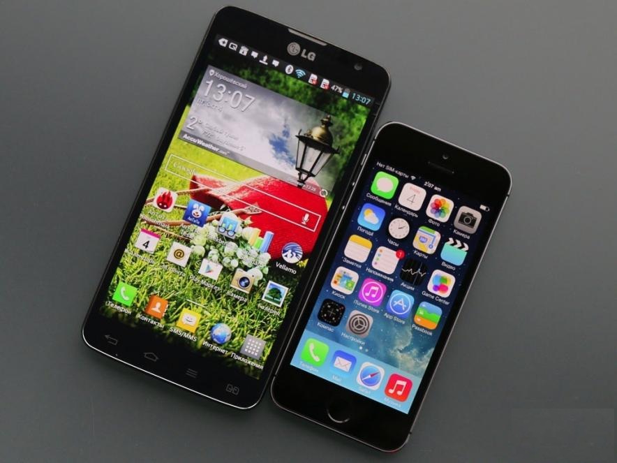 сравнение размеров g pro lite и iphone 5